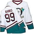 Mighty Ducks Movie Hockey Jersey 90S Hip Hop Adults Clothing for Party, Stitched Letters and Numbers