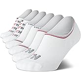 Tommy Hilfiger Womens Liner Socks - 6 Pack Cotton Blend Athletic Performance No Show Shoe Sock Liners for Women
