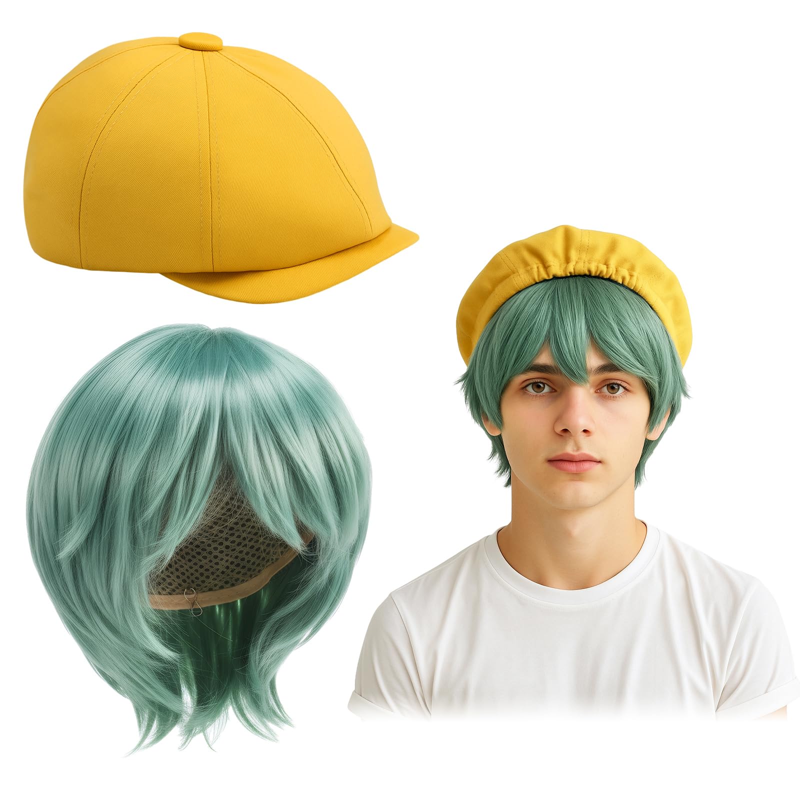 Photo 1 of *****ONLY YELLOW HAT****** Tivi Tovo Halloween Role Play K-pop Theme Cosplay Costume Accessories Yellow Hat for Adult Costume Outfit Prop