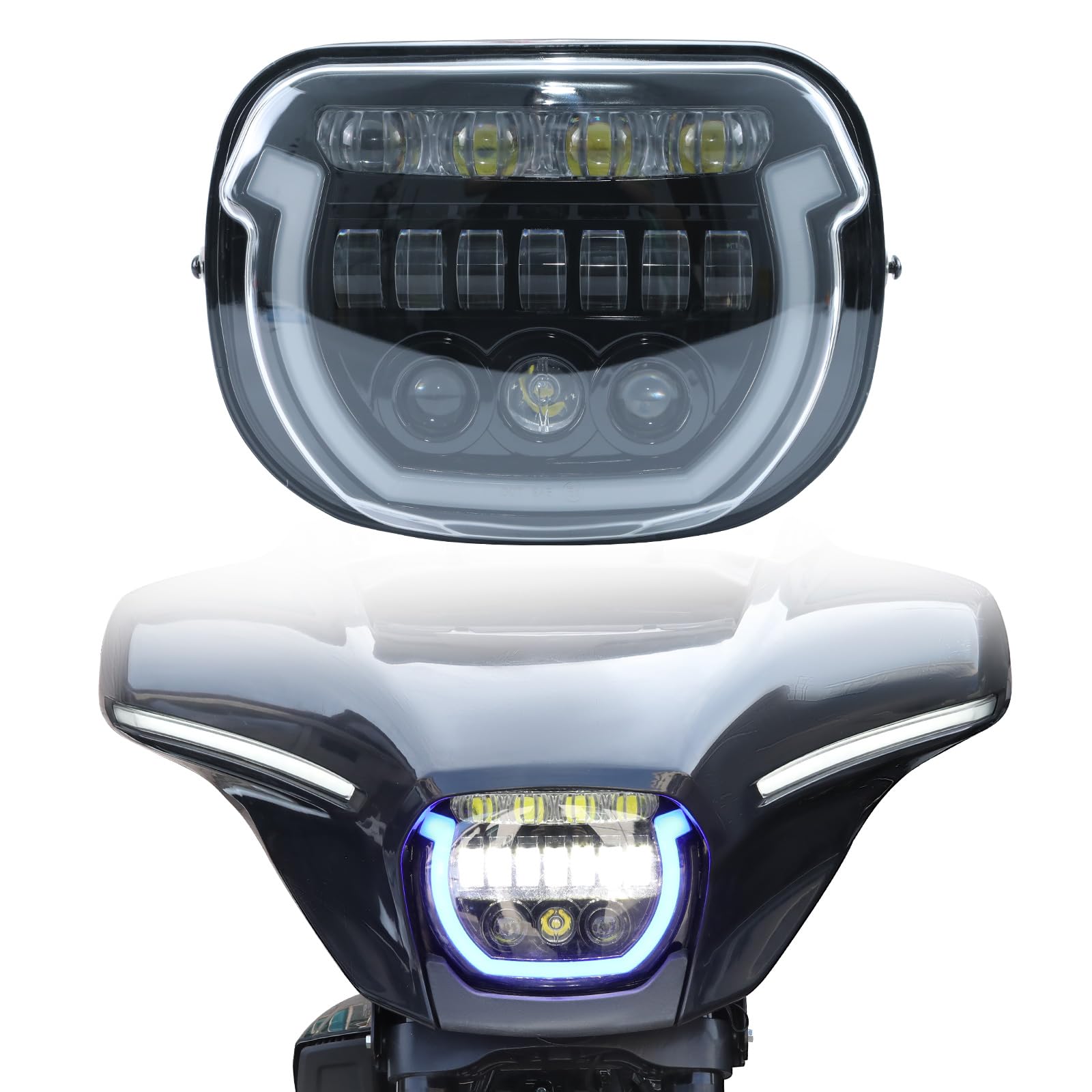 Photo 1 of LUXEMOTO LED Headlight for Street Glide CVO 2024, LED Front Light Headlight w/DRL High Beam Low Beam Headlamp for Harley Street Glide 2024 2025 CVO 2023-2025 Accessories