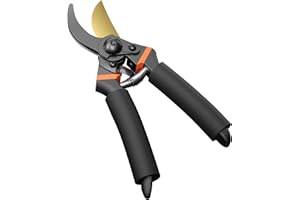 Gbnryg 8" Professional Premium Titanium Bypass Pruners, Manual Pruners, Garden Shears.