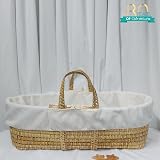 Clair de Lune Cream Fleece Liner for Moses Baskets - Soft & Washable view 6