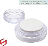 SUL Castor Cup With Felt Pad 66mm Non Slip Floor Protector 8 Pack view 3