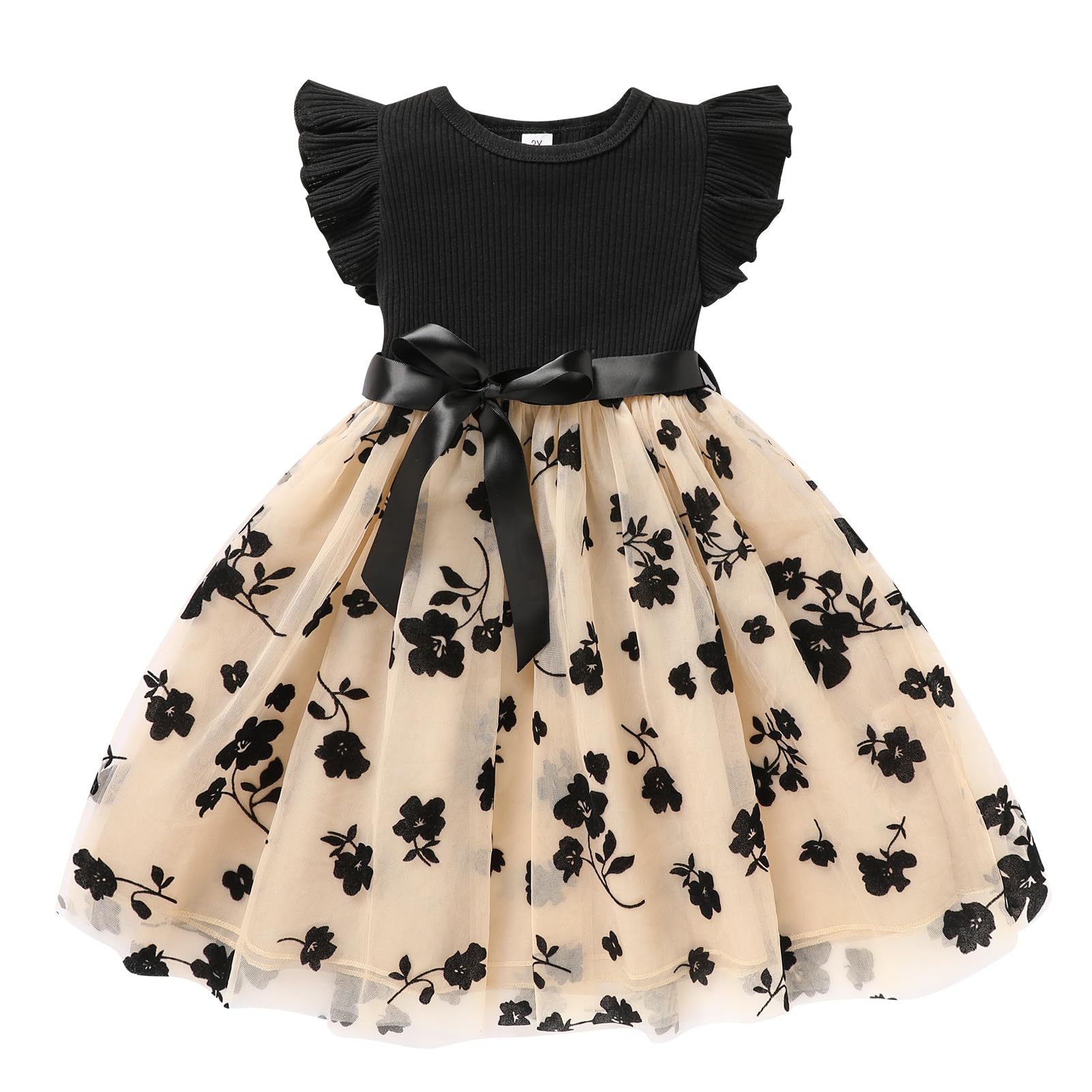 Sinhoon Toddler Girl Tulle Dress Summer Ruffle