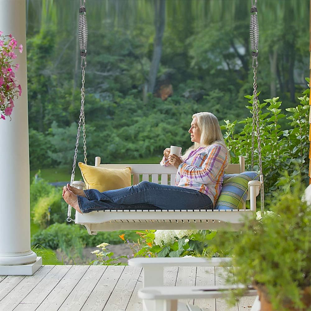 Besthouse Heavy Duty Porch Swing Springs with 2 Carabiner Hold up to