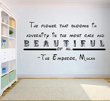 Amazon Com Words The Emperor Mulan Wall Decor Walt Disney Quotes