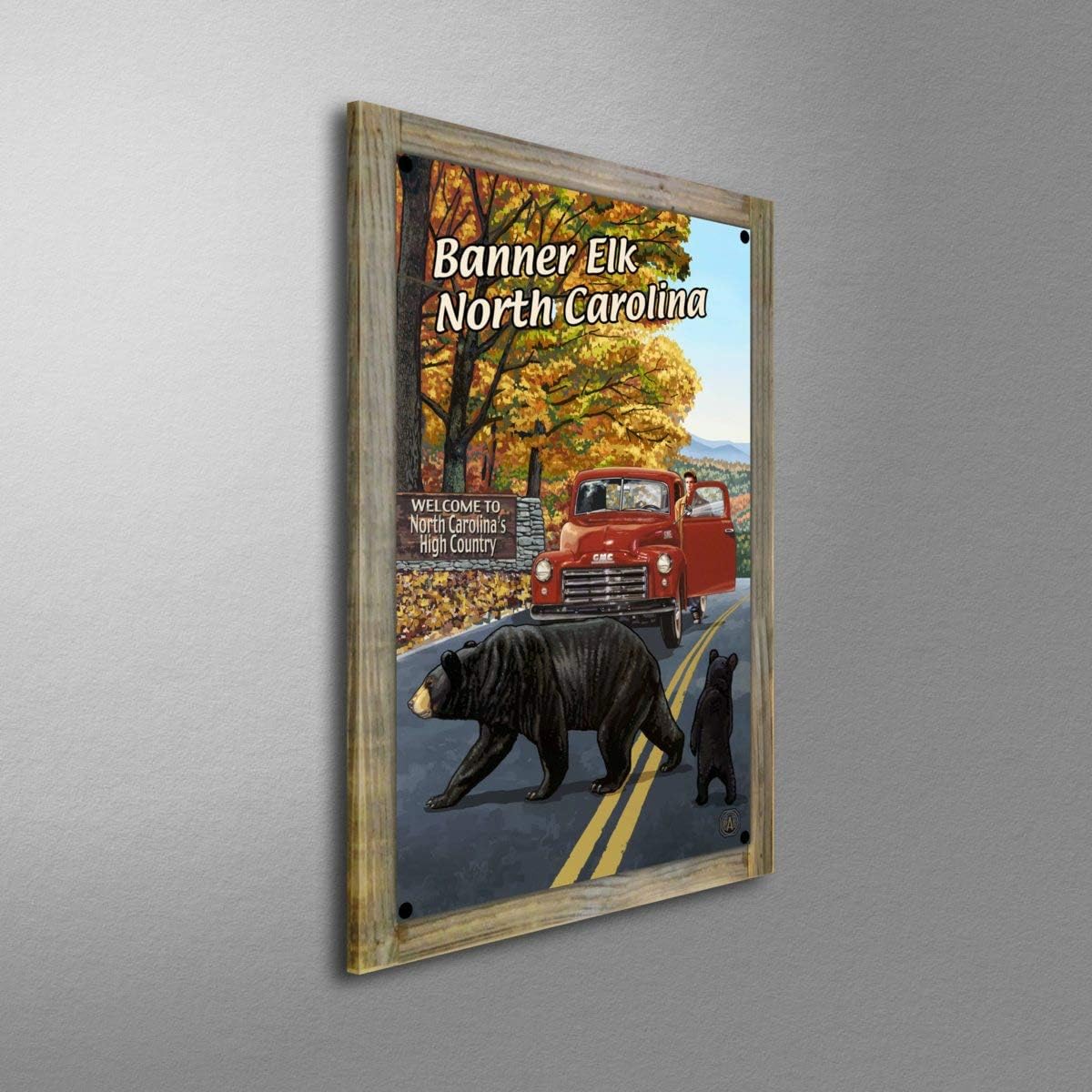 Amazon Com Banner Elk North Carolina Truck With Sign Metal Print