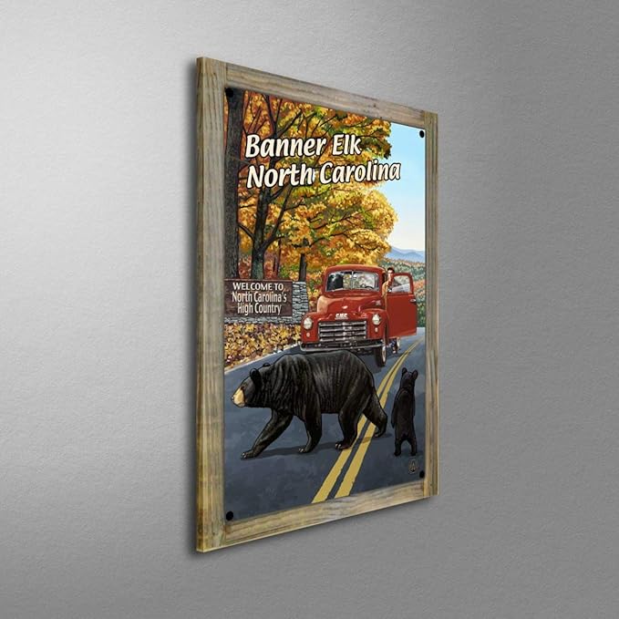Amazon Com Banner Elk North Carolina Truck With Sign Metal Print