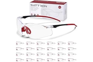 Clear Safety Glasses 24 Pack, Protective Eyewear UV Protection ANSI Z87.1, Safety Goggles Scratch & Impact Resistant, Eye Pro
