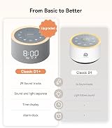 Dreamegg D1+ White Noise Machine with Alarm Clock and Night Light view 2