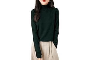 QUFECH Cashmere Sweaters for Women Long Sleeve Turtleneck Sweater Pullover Tops Soft Warm Cozy Wool Knit Sweater Clearance