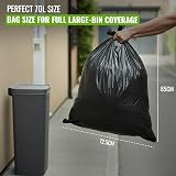 EcoBag 50 Pack Heavy Duty Refuse Sacks 33 µm 70L Recyclable Bin Bags view 7