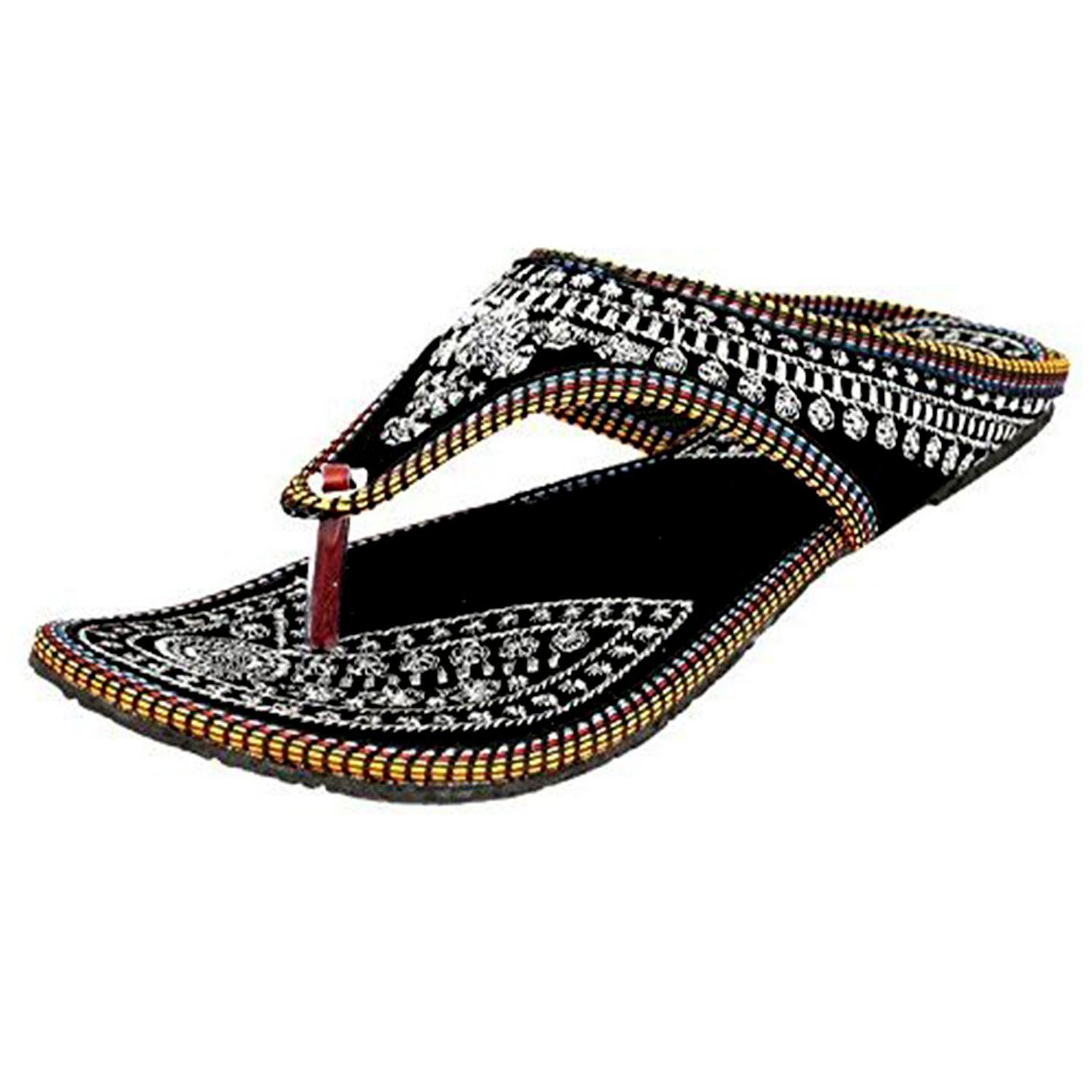 zaiva women and girls synthetic belly and slipper - multicolour (pack of 4)