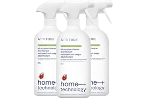 ATTITUDE Disinfectant Spray, All Purpose Cleaner with 99.99% Germ & Virus Elimination, Vegan & Plant-Based, Multi-Surface, Ma