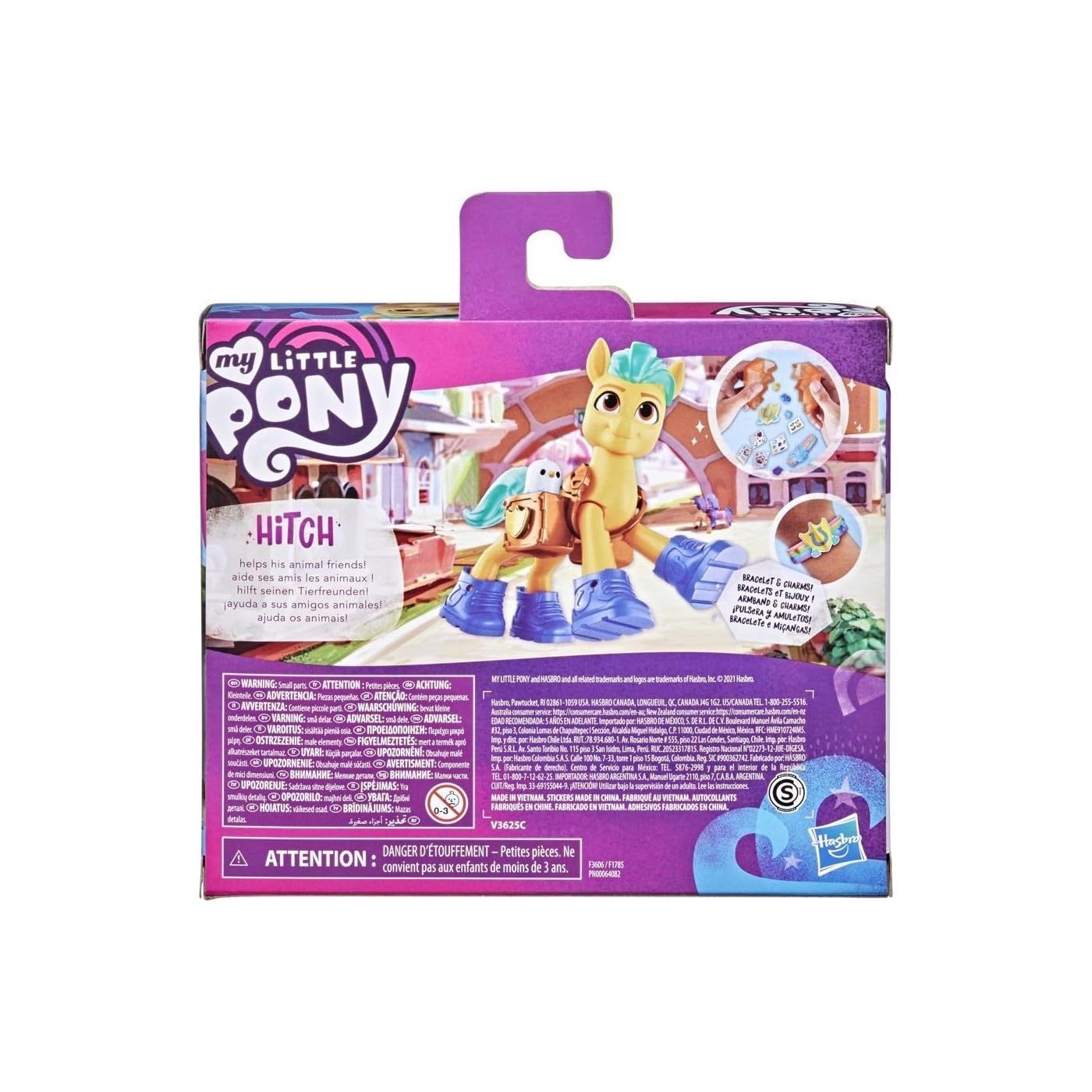 My Little Pony: A New Generation Movie Crystal Adventure Hitch Trailblazer - 3-Inch Pony Toy with Surprise Accessories, Friendship Bracelet