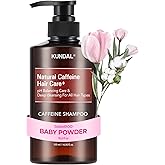 KUNDAL Caffeine Scalp Shampoo [Baby Powder] – Sulfate-Free Korean Hair Care with Menthol & Botanical Extracts – For Fuller-Looking Hair, Scalp Refresh & Strength – 16.9 Fl Oz, Stocking Stuffers