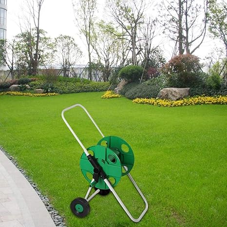 Schlauchwagen Gartenrolle Bewässerung Anpflanzen Tragbarer Trolley-Rohrhalter Kompakt Stabil Bequem Robust Leitfaden Tropfsch
