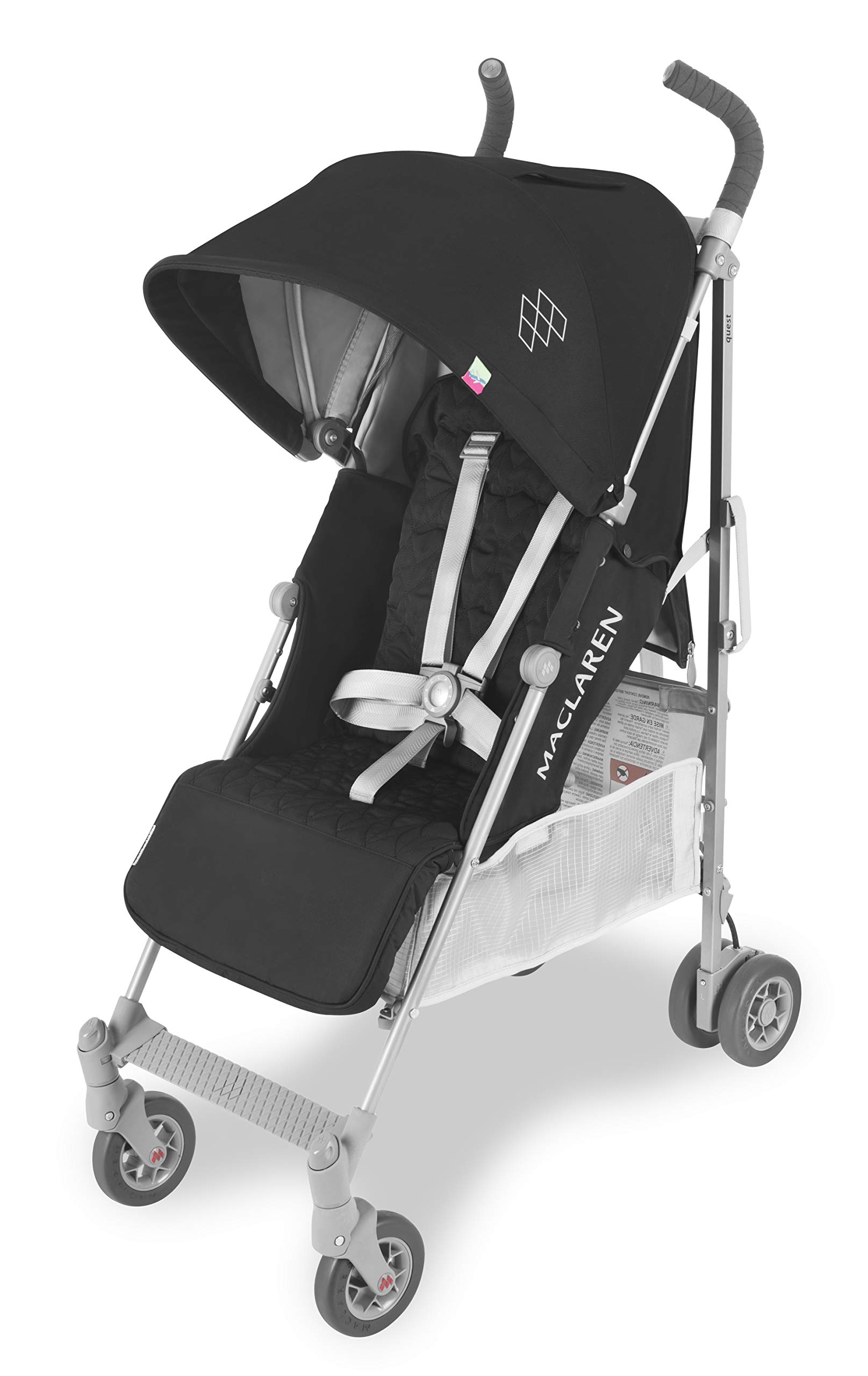 Maclaren Quest Stroller- Full-featured, lightweight and compact. Newborn Safety System and compatible with Maclaren Carrycot, extendable UPF50+/waterproof hood, accessories in the box