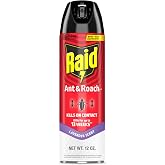 Raid Ant &amp; Roach Killer Spray for Listed Bugs, Keeps Killing for Weeks, Lavender Scent 12 Ounce (Pack of 1)