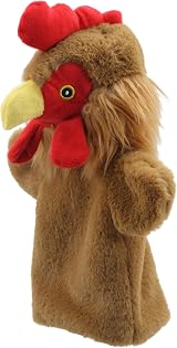 The Puppet Company Hen Eco Animal Puppet Buddies Soft Plush Toy for Kids view 2