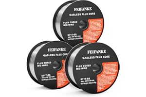 FEIFANKE Flux Core Wire .035'' Mild Steel Welding Wire E71T-GS Gasless MIG Wire 2 Pounds 3 Pack
