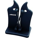 Arcos Professional Knife Sharpener. Premium Knife Sharpener. Effortlessly Sharpen and Safely Handle Your Knives. Made of ABS. Black Color. Keep Your Knives Razor-Sharp with Ease.