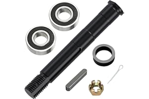 CILOYU Mini Bike Jackshaft Sprocket Shaft Threaded Shaft Compatible with Coleman CT200U CT200U-EX BT200X Baja Warrior MB200 Axis M200 212cc 196cc Engine Minibike Powersports Parts with 6203RS Bearings