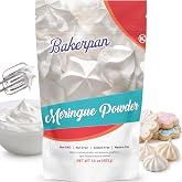 Bakerpan Meringue Powder for Royal Icing 16 oz | for Decorating Cookies, Pies &amp; Cakes - Kosher, Gluten-Free | Made in USA