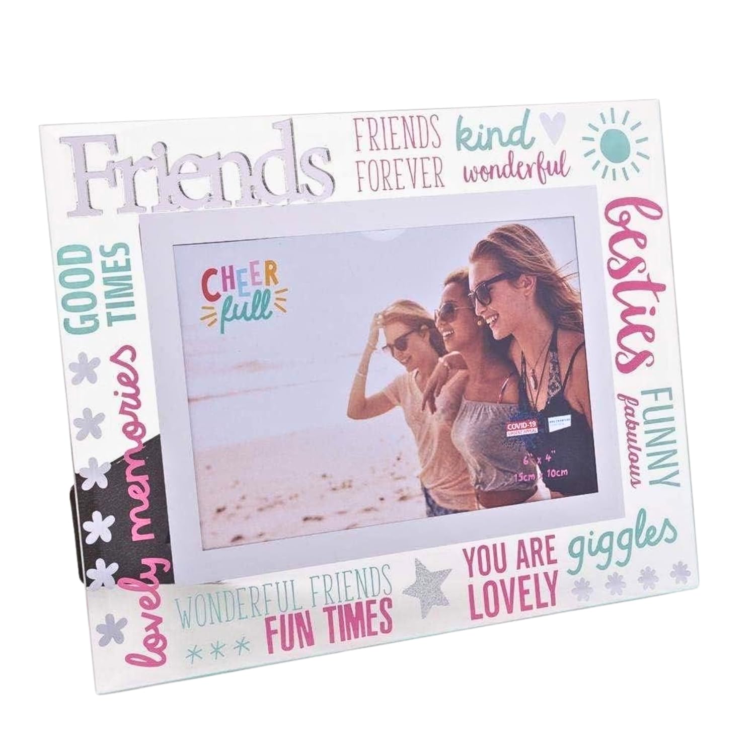 Widdop & Co. Glass 3D Words Photo Frame 6 x 4 - Friends CF10064FRD
