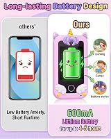 UCIDCI Kids Smart Phone for Girls 3-7 Dual Camera 4.0 Inch IPS Learning Games view 7