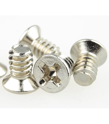 M6 (6mm X 20mm) - Pack Of 50 - DIN 965 - Black Zinc Flake Phillips Countersunk Machine Screws Flat Head Steel - H14B