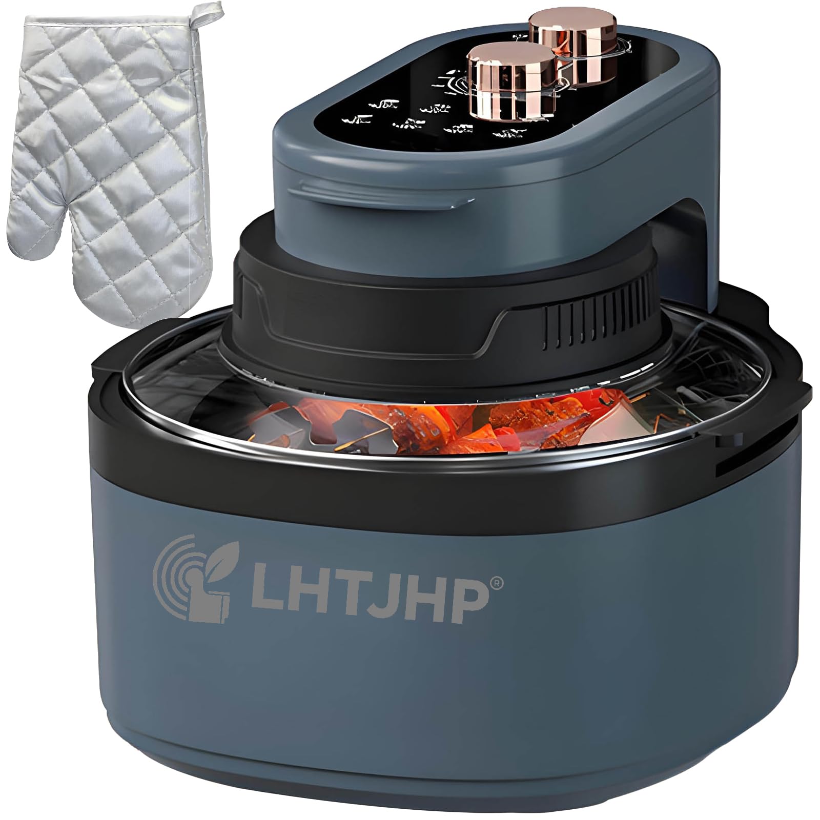 Photo 1 of Rotatable 8-in-1 Air Fryer Toaster Oven Combo 7.5QT Large Glass Air Fryer, Rapid HotAir Tech, Family-Size Smart Cooker, Trending Modern Kitchen Essential for Healthy Meals,Random color