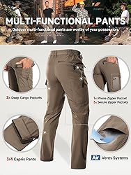 Moosehill Men's Hiking Cargo Pants Lightweight