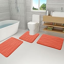 Buganda Memory Foam Bathroom Rug Mat 70x24, Extra