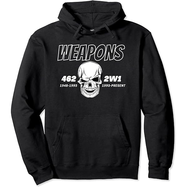 Amazon.com: 462/2W1 Weapons Pullover Hoodie : Clothing, Shoes
