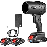 Cordless Leaf Blower, Electric Turbo Jet Blower 250000 RPM, Extended Nozzle, Lightweight Handheld Design, Portable Dust Cleaner for Patio Cleaning, Dust & Debris Cleaning (2 Battery with Toolbox)