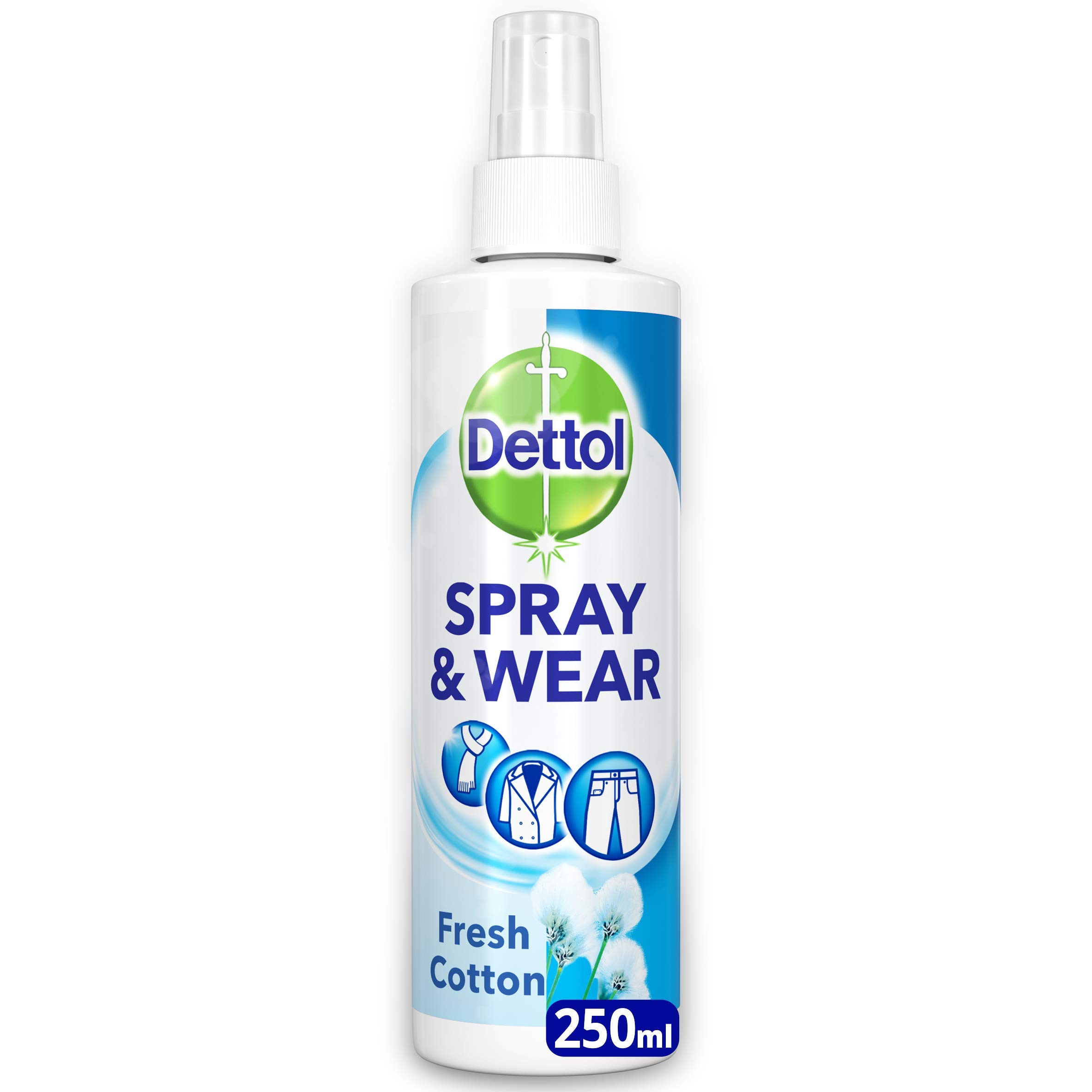 Dettol Spray and Wear Fabric Clothes Freshener Spray, Fresh Cotton
