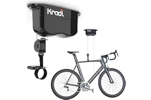 Kradl - Ceiling Mount Bike Lift and Rack. Bicycle Storage Hoist Without Electricity, Clumsy Ropes or Pulleys.