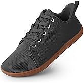 BUHCFBO Men's Barefoot Shoes Minimalist Slip on Cross-Trainer Shoes Wide Toe Walking Shoes Zero Drop Sole Trail Running Sneakers Gym Workout Casual