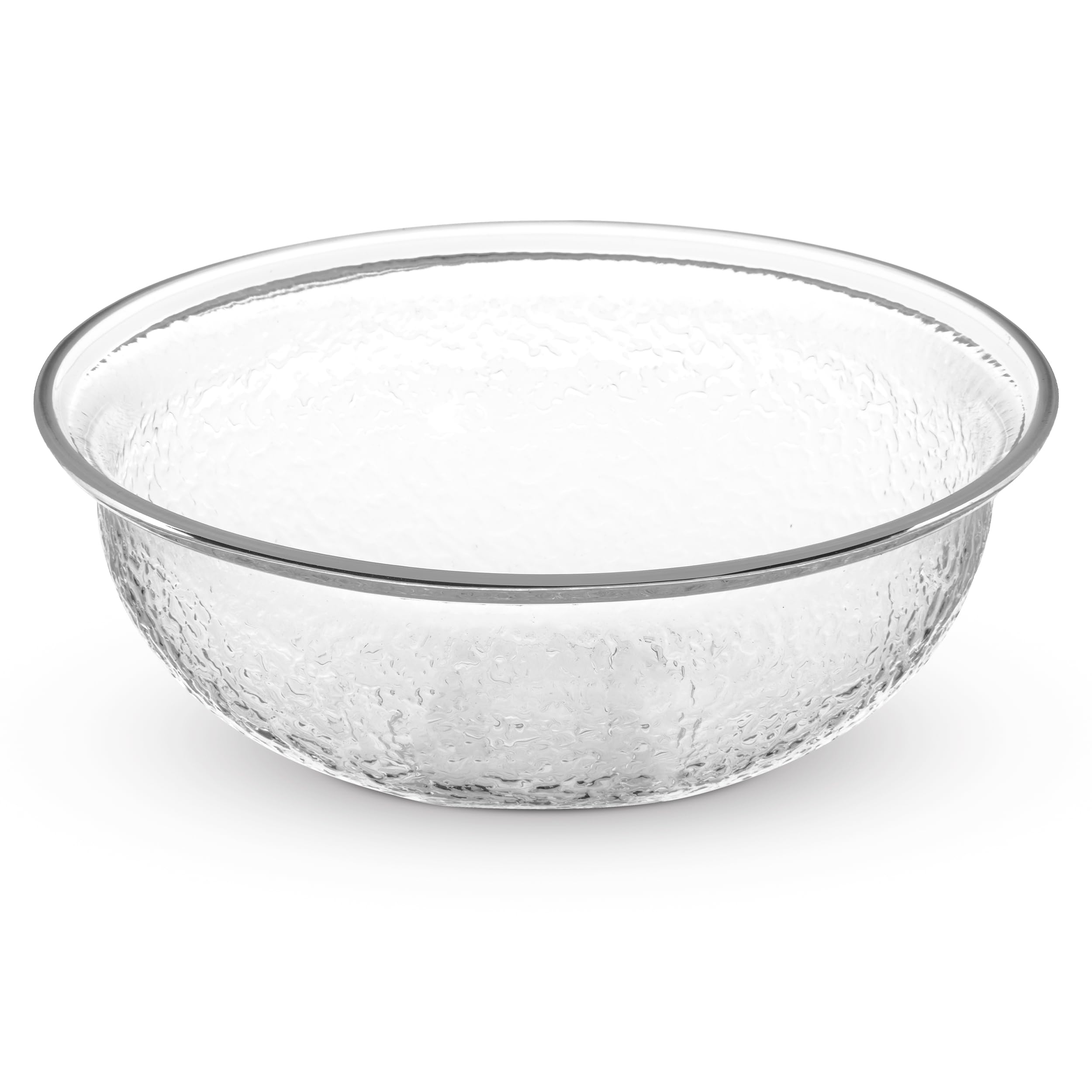 Carlisle SB6807 Acrylic Pebbled Bowl, 1.4 qt., 2.50 x 8.25", Clear