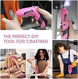 MQFORU Cordless Screwdriver 3.6V 48 in 1 Kit Dual Handle LED USB view 3