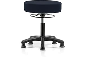 PERCH CHAIRS & STOOLS Perch Life Height Adjustable Stool with Stationary Caps | Desk Height 18-23 inches 250-pound Weight Capacity | (Imperial Fabric)