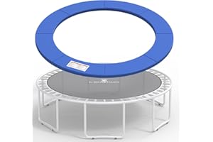 LANGXUN Universal Trampoline Repalcement Safety Pad, 8ft 10ft 12ft 14ft 15ft 16ft Waterproof Surround Spring Foam Cover for Round Frame