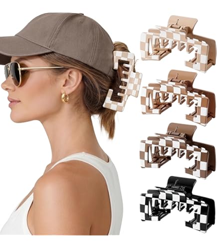 Amazon.com: 6 Pcs Trucker Hat Hair Clips for Women，Hat  display picture 1