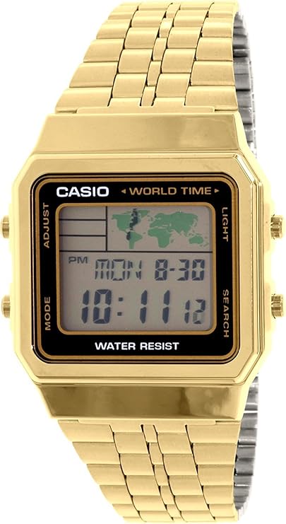 casio world time watch silver