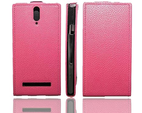 caseroxx Hülle/Tasche Flip Cover passend für Mobistel Cynus T8, Schutzhülle (Handytasche klappbar in pink)