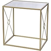 SEI Furniture Larden Table, 23 Inch, Gold
