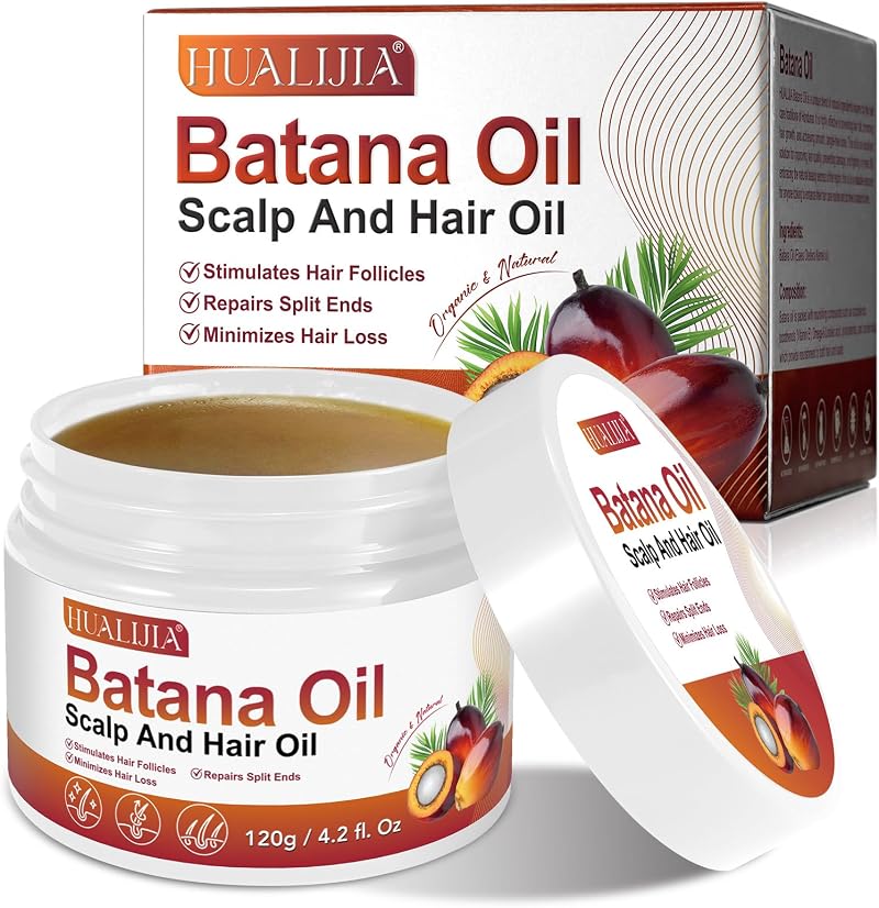 Hualijia Raw Batana Oil for Hair Growth Organic 4.2 OZ Honduras