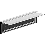 Letter Box Cover with Brush & Flap for Internal OR External Use - Silver Finish