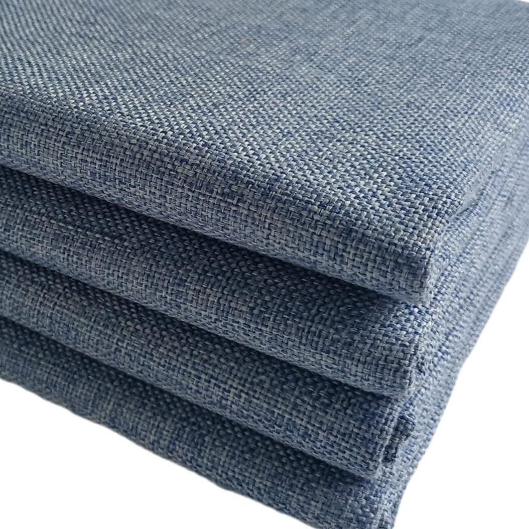 TinaKim Thick Upholstery Fabric, for Reupholster Chair Sofa Cover, Faux Linen Type Cloth Material (Grey Blue 16, 1 Yard (57x 36 inch)) โ image 1